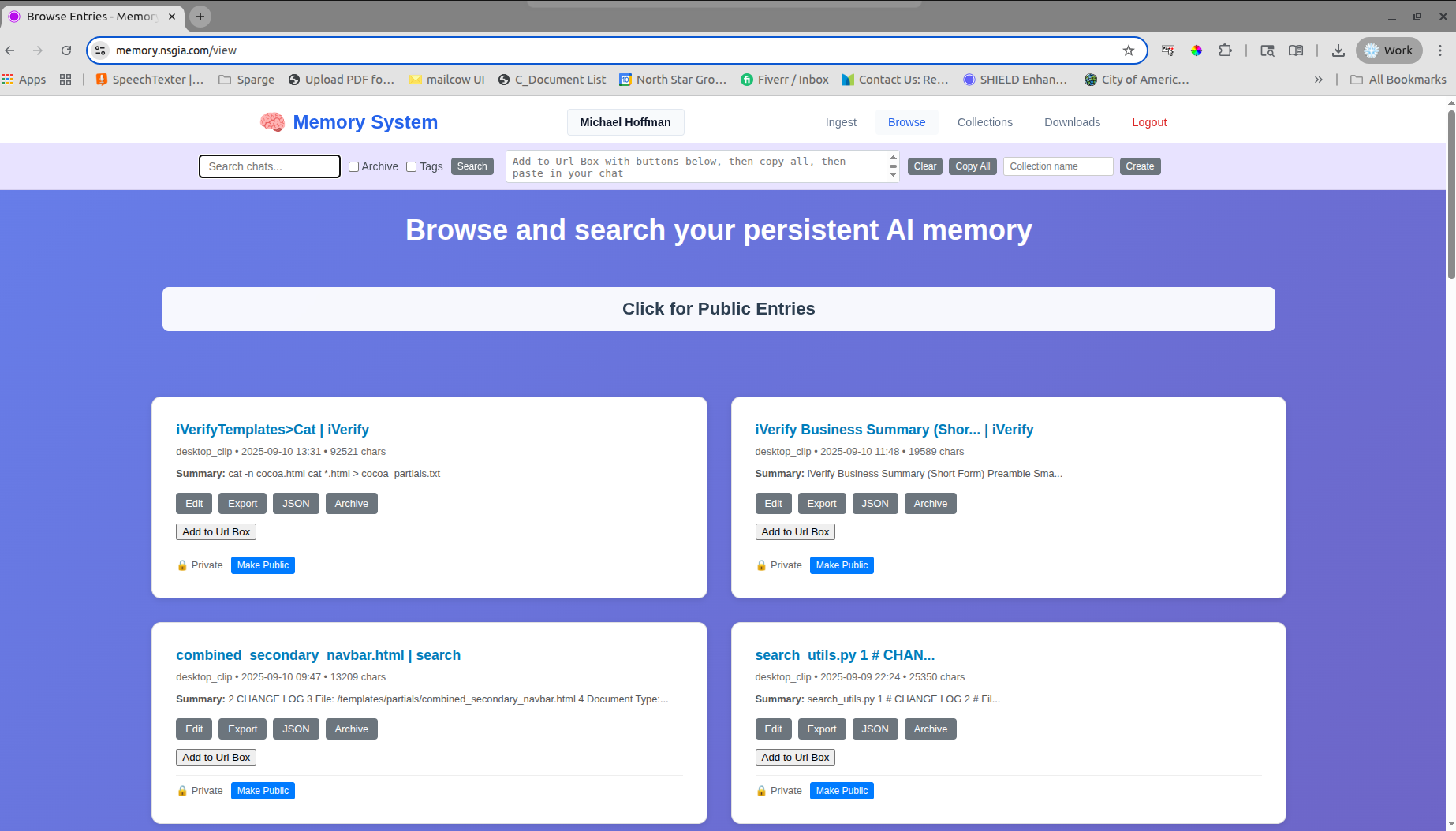 Browse Interface